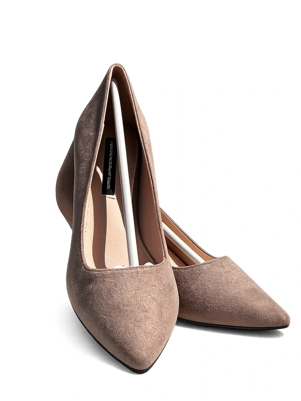 French Connection Suede Dark Taupe ‘Kate’ Pointed-Toe Elegant Pumps Size 9.5 NIB - Picture 5 of 11